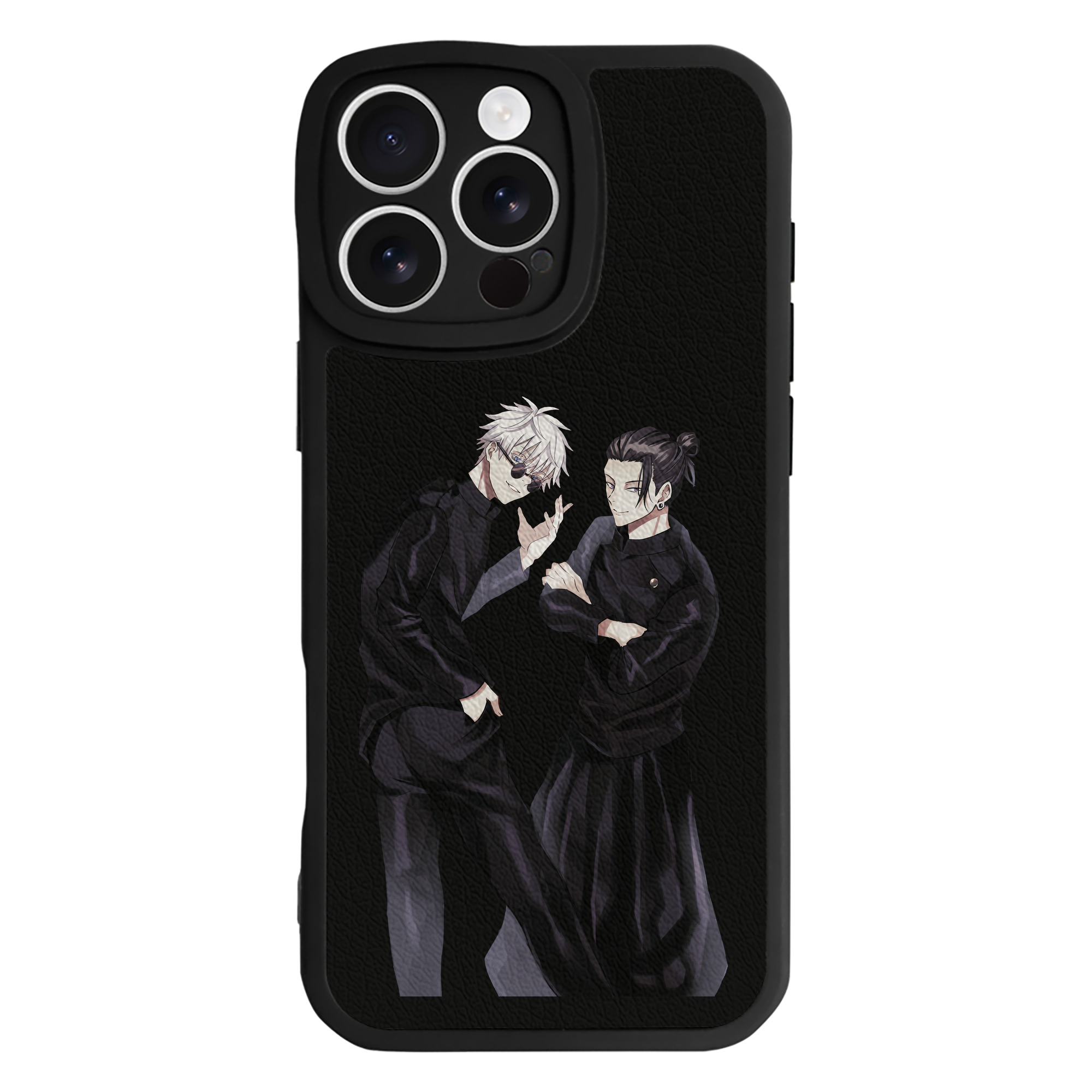 （画像用） 呪術廻戦 Jujutsu Kaisen 【iPhone 16シリーズ対応】シリコンスマホケース（レザー調） 材質：シリコン